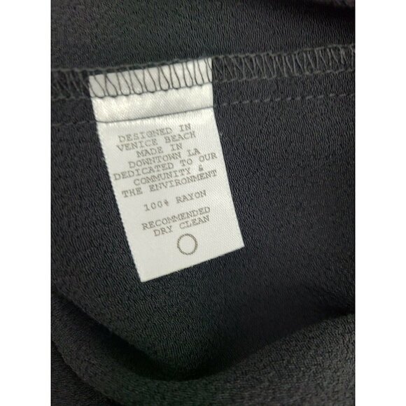 New Flynn Skye Monica Maxi Dress Womens Large Black Ruffle Off Shoulder - Picture 8 of 8